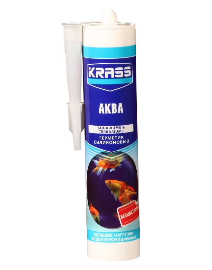 Герметик силиконовый для аквариумов Krass Аква 0005345 300мл (бесцветный)