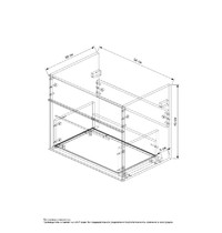 Тумба без раковины Eva Gold Leader 60 ут-00007815 (под умывальник Фостер 60)