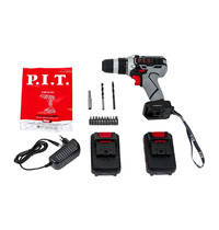 Дрель-шуруповерт аккумуляторная P.I.T. PSR 18-D3 20В 30Нм 1,5Aч (2 аккумулятора, 2 скорости, быстрая зарядка, кейс)