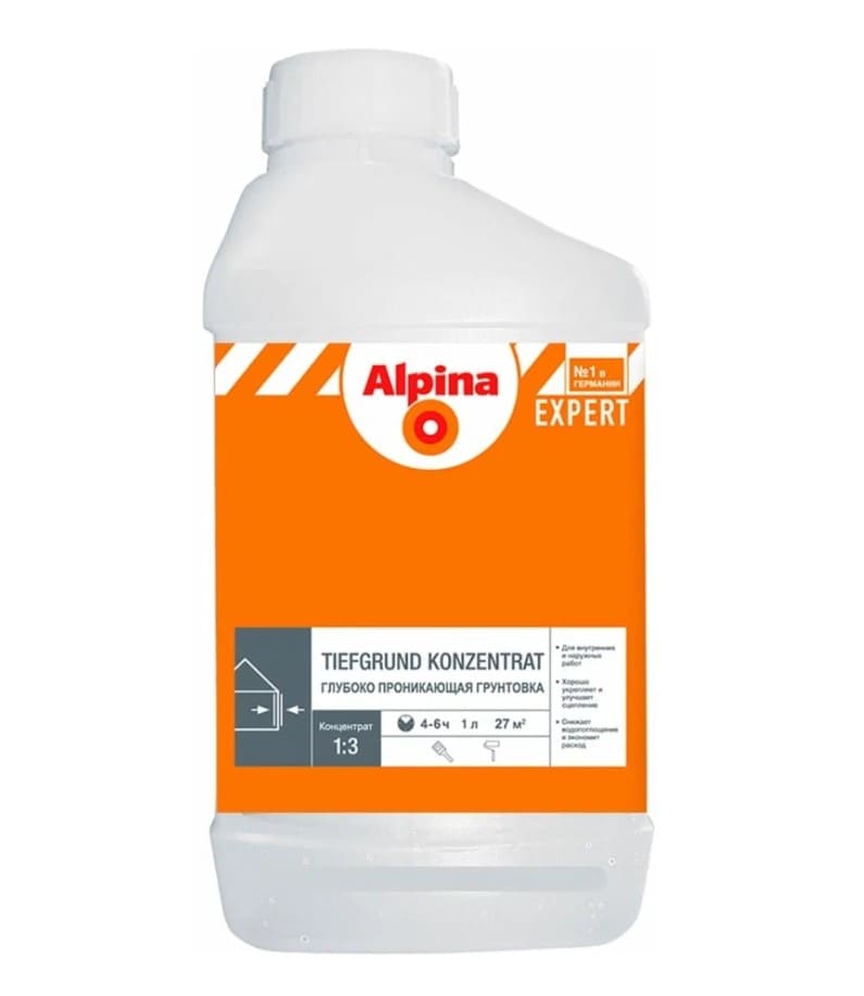 Грунтовка универсальная Alpina Expert Tiefgrund 948104314 1л (концентрат)