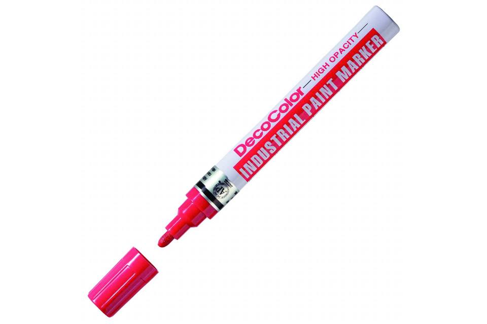Маркер для промышленной графики Marvy Uchida DecoColor Industrial Paint Marker Broad MAR728/2 (красный)