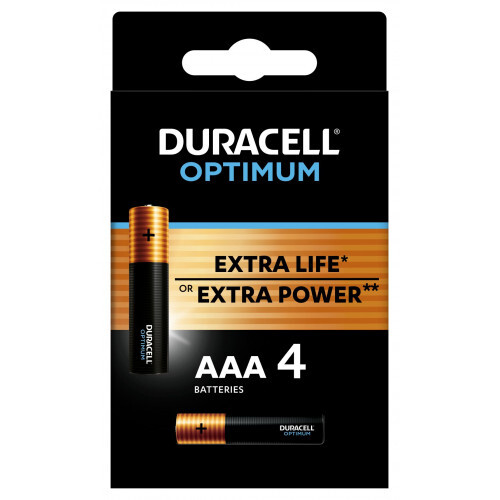 Батарейки Duracell Optimum 5014062 ААА 1,5v LR03-4BL 4 шт