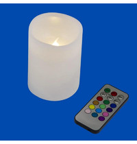 Свеча светодиодная Uniel ULD-F052 RGB RC Candle UL-00007258 10х7,5 см (1 светодиод, RGB свет, пульт)