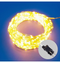 Гирлянда светодиодная Uniel Роса ULD-S5000-500/DTA/RC IP44 Warm White UL-00009942 50 м (с пультом, 500 светодиодов, теплый белый свет, провод прозрачный)