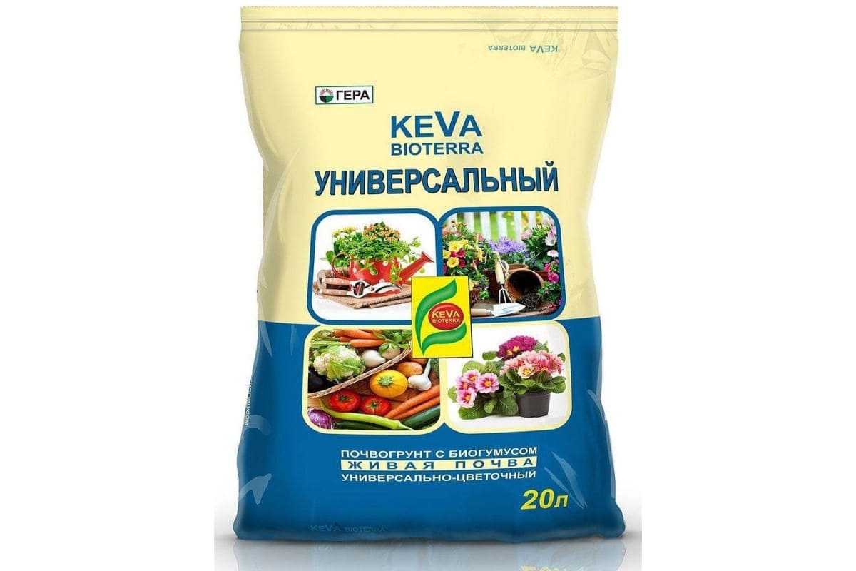 Почвогрунт Гера Keva Bioterra Универсальный 20 л 70022