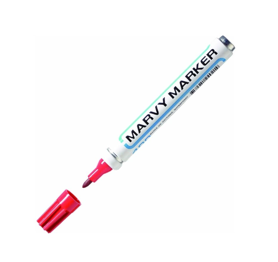 Маркер перманентный Marvy Uchida MAR400/2 (с круглым наконечником 1,5-3мм, красный)