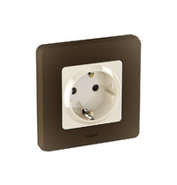 Рамка для розетки Legrand Inspiria 673939 (1-местная, бронза)