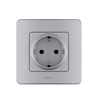 Рамка для розетки Legrand Inspiria 673932 (1-местная, алюминий)