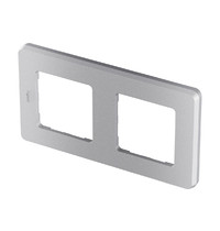 Рамка для розетки Legrand Inspiria 673942 (2-местная, алюминий)