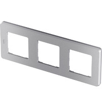 Рамка для розетки Legrand Inspiria 673952 (3-местная, алюминий)