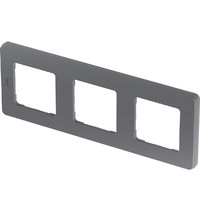Рамка для розетки Legrand Inspiria 673957 (3-местная, дымчатый)