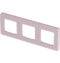 Рамка для розетки Legrand Inspiria 673954 (3-местная, розовый)