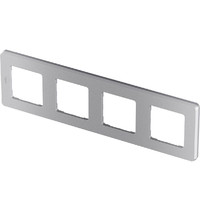 Рамка для розетки Legrand Inspiria 673962 (4-местная, алюминий)