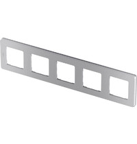 Рамка для розетки Legrand Inspiria 673972 (5-местная, алюминий)