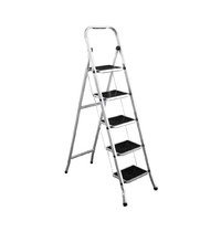 Стремянка стальная Zalger 511-5 (5 широких антискользящих ступеней) 233402