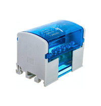 Шина нулевая в корпусе Stekker 2х7 L+PEN LD505-207 39680 (на DIN-рейку, кросс-модуль)
