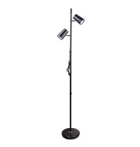 Торшер напольный Uniel ULM-T600 2х6W/4500K/DIM BLACK UL-00010174 2 х 6Вт (светодиодный, сенсорный выключатель, диммер)