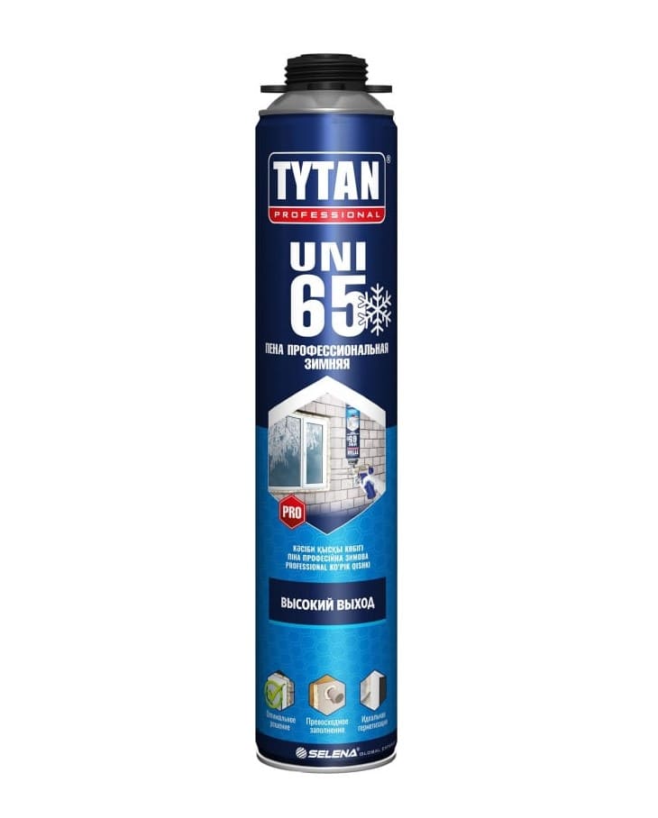Пена монтажная Tytan Professional 65 Uni 203241 750мл (профессиональная, зимняя)