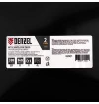 Грунтозацепы для мотоблока Denzel 59901 380 х 160 мм (посадка шестигранник 23 мм, комплект 2 шт)