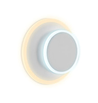 Светильник настенный Ambrella light Wallers Wall FW105 WH/S 3000K/6400K 15Вт (белый песок, с выключателем)