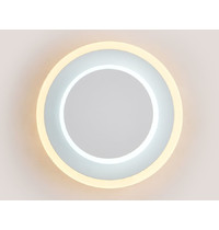 Светильник настенный Ambrella light Wallers Wall FW105 WH/S 3000K/6400K 15Вт (белый песок, с выключателем)