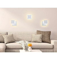 Светильник настенный Ambrella light Wallers Wall FW106 WH/S 3000K/6400K 18Вт (белый песок)