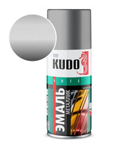 Эмаль аэрозольная универсальная Kudo Silver Finish KU-1027.1 210мл (металлик, акриловая, хром RAL1027)