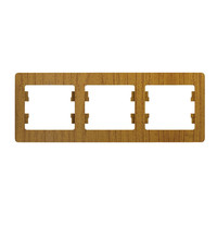 Рамка для розетки Schneider Electric Glossa GSL000503 (3-местная, горизонтальная, дуб)