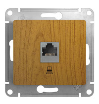 Розетка компьютерная Schneider Electric Glossa GSL000581K (категория 5E, RJ45, дуб)