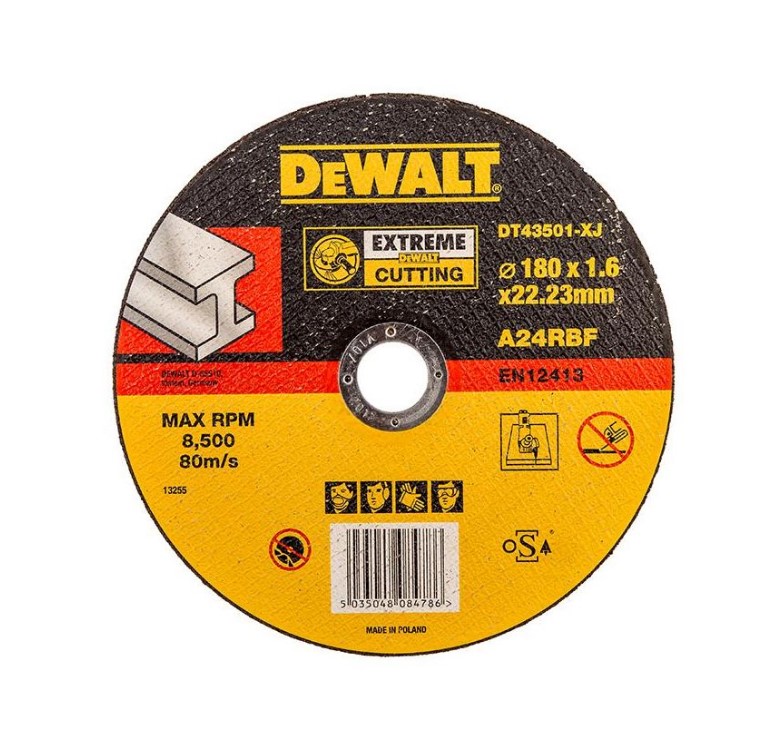 Диск отрезной Dewalt Extreme DT 43501 DT 43501-XJ 180мм х 1,6мм х 22.2 (абразивный, по металлу)
