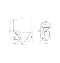 Унитаз-компакт Santek Римини 1WH302130 (диагональный выпуск)