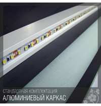 Зеркало КЗСК 348ск2о2 70см х 100см 9,6 Вт/м (LED подсветка, двойной сенсорный выключатель, антизапотевание)
