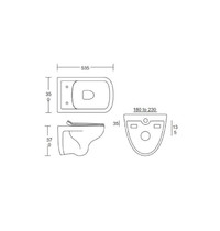 Унитаз подвесной Eva Gold К602 ут-00008175 (сиденье тонкое дюропласт)