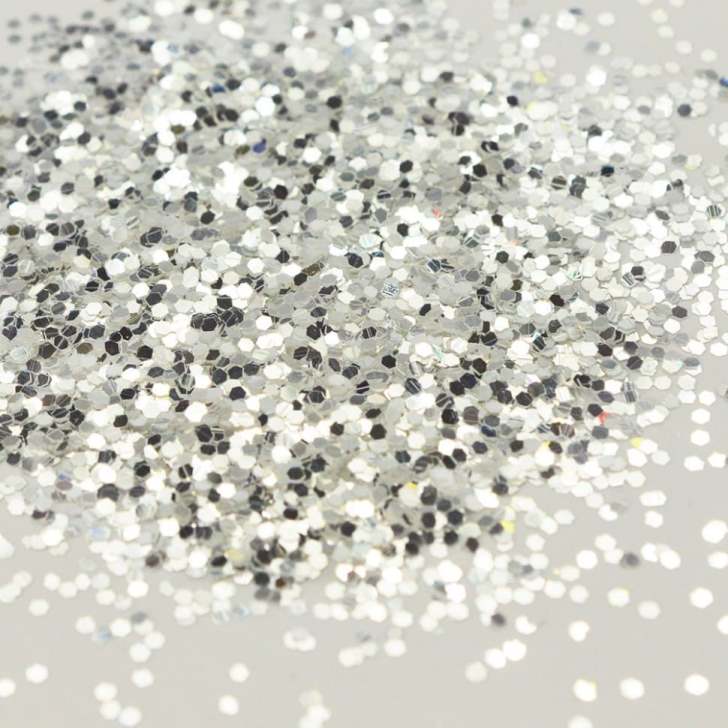 Блестки декоративные Pet Glitter 0,05 кг (серебрянный соты)