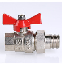 Кран шаровой Valtec Base VT.227.N.04 1/2 дюйма ВР-НР (с полусгоном)