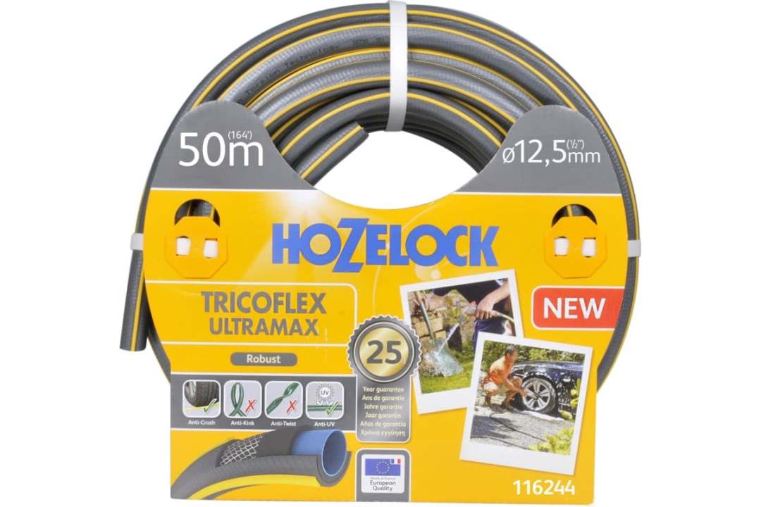 Шланг для полива HoZelock Tricoflex Ultramax 116244 1/2 дюйма 50м