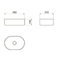 Раковина накладная Point Аврора 46 PN43062