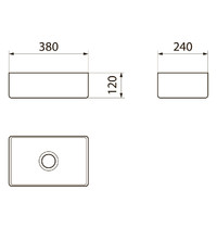Раковина накладная Point Аврора 38 PN43102
