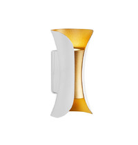 Светильник настенный Ambrella light FW194 WH/GD/S LED 4200K 10Вт 100х200х85 мм (белый песок, золото)