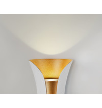 Светильник настенный Ambrella light FW194 WH/GD/S LED 4200K 10Вт 100х200х85 мм (белый песок, золото)