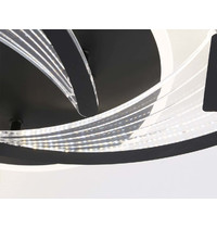 Светильник потолочный Ambrella light FA4477/3 BK 62Вт 3000K+6400K/4200K/6400K+3000K 560х560х75 мм (пульт, черный)