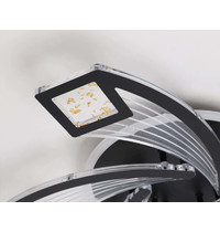 Светильник потолочный Ambrella light FA4478/5 BK 90Вт 3000K+6400K/4200K/6400K+3000K 620х620х75 мм (пульт, черный)