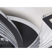 Светильник потолочный Ambrella light FA4478/5 BK 90Вт 3000K+6400K/4200K/6400K+3000K 620х620х75 мм (пульт, черный)