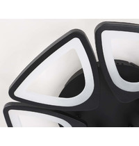 Светильник потолочный Ambrella light FA4495/6 BK 84Вт 4200K/3000K+6400K/6400K+3000K 450х450х80 мм (пульт, черный)