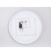 Светильник потолочный Ambrella light FZ1320 GR/LWD IP20 41Вт 390х390х70 мм (пульт, серый, светлое дерево)