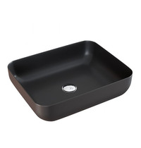 Раковина накладная Mirsant Shell-0619 Black Matt