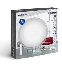 Светильник светодиодный Feron Starlight AL5000 29633 36Вт 3000К-6500K (белый, матовый, звездное небо, пульт)