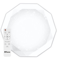 Светильник светодиодный Feron Diamond AL5200 29635 36Вт 3000К-6000K (белый, матовый, звездное небо, пульт)