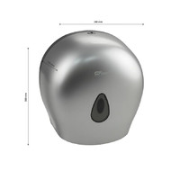 Диспенсер для туалетной бумаги Gfmark 931 (барабан, пластик, серый, капля)