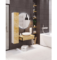 Тумба под раковину 1Marka Grunge Loft 80П (дуб вотан)